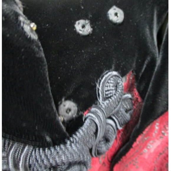 JACQUES FATH Black/Red brocade dress suit - Picture 8 of 8